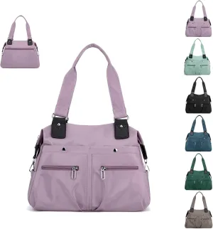 Nylon Tote Bag, Nylon Waterproof Tote Bag, Multi Pocket Shoulder Bag