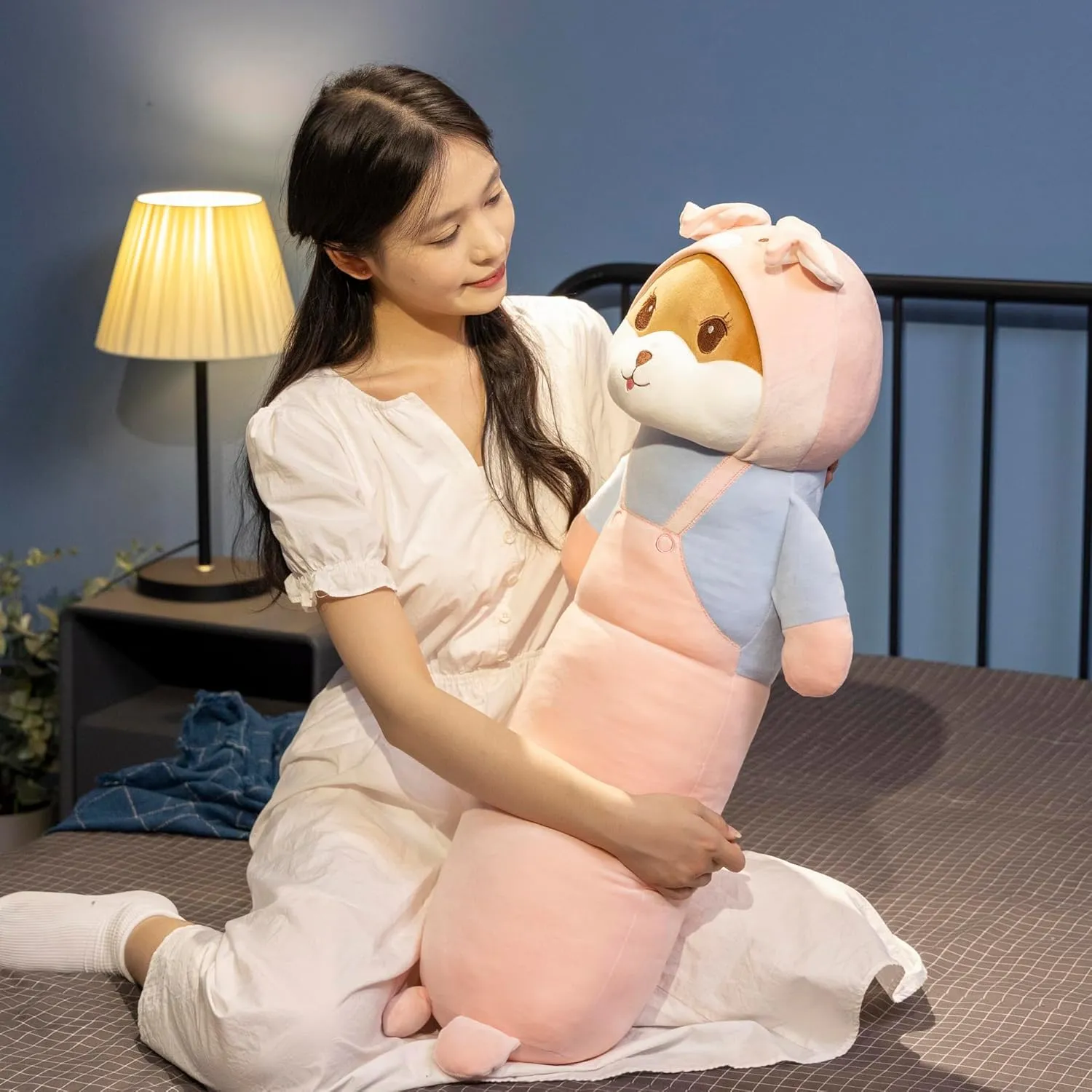 Oinky | Cute Pig Stuffed Animal 24.8''- Long Body Hugging Toy for Anxiety & Sleep, Soft Plush Emotional Support Pillow for Kids, Adults, Girlfriend, Bed & Room Decor