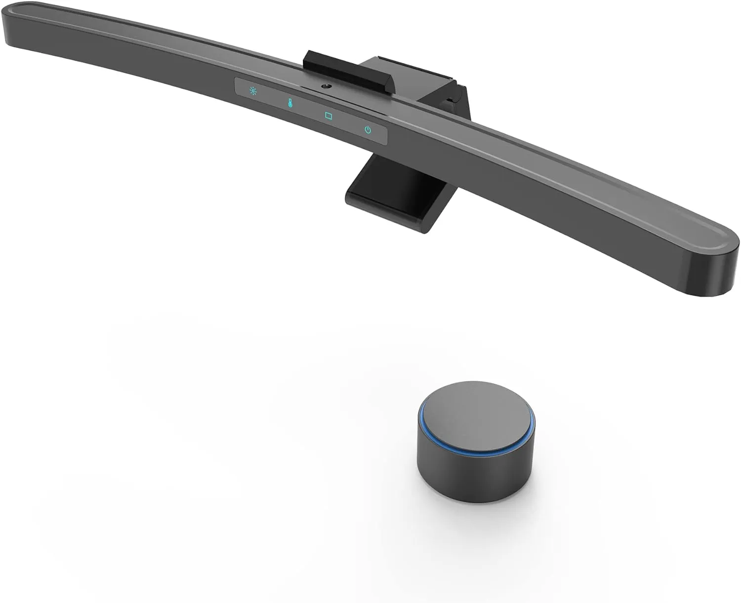 ONWAY Curved Monitor Light Bar with Wireless Remote, Auto-Dimming and Camera Base,Applicable to All Screens with No Glare,for Home and Office