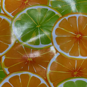 Oranges Oilcloth Fabric - Reorderable
