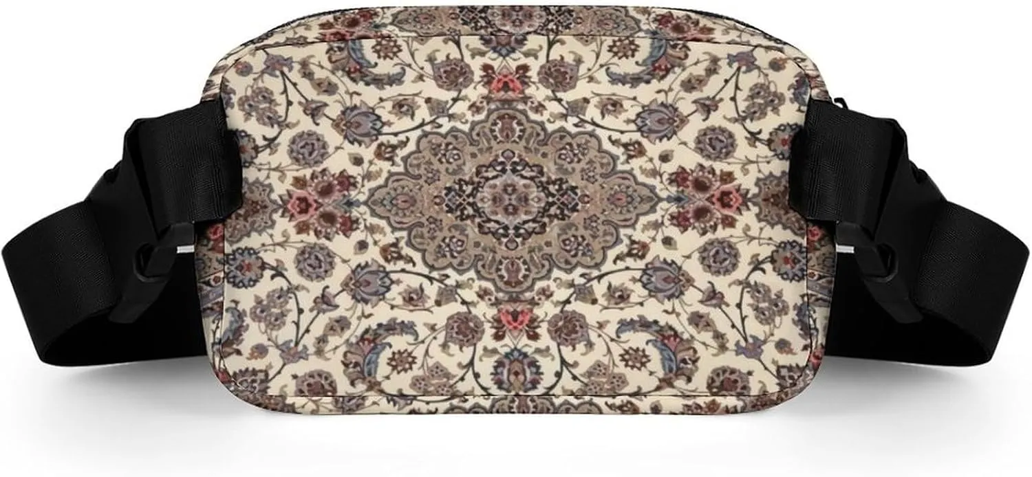 Oriental Floral Persian Large Capacity Portable All Print Waist Bag