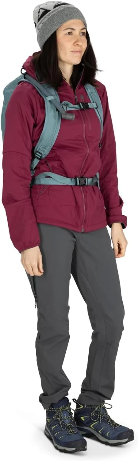 Osprey Glade 12L Ski and Snowboard Backpack with Hydraulics Water Reservoir, Celestine Blue