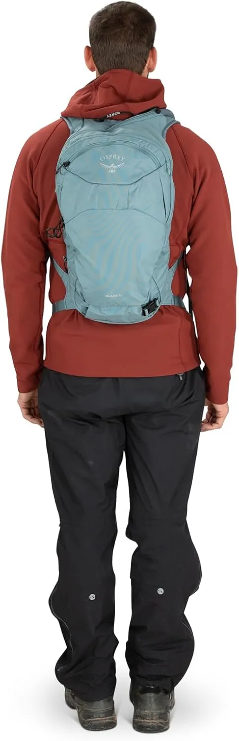 Osprey Glade 12L Ski and Snowboard Backpack with Hydraulics Water Reservoir, Celestine Blue