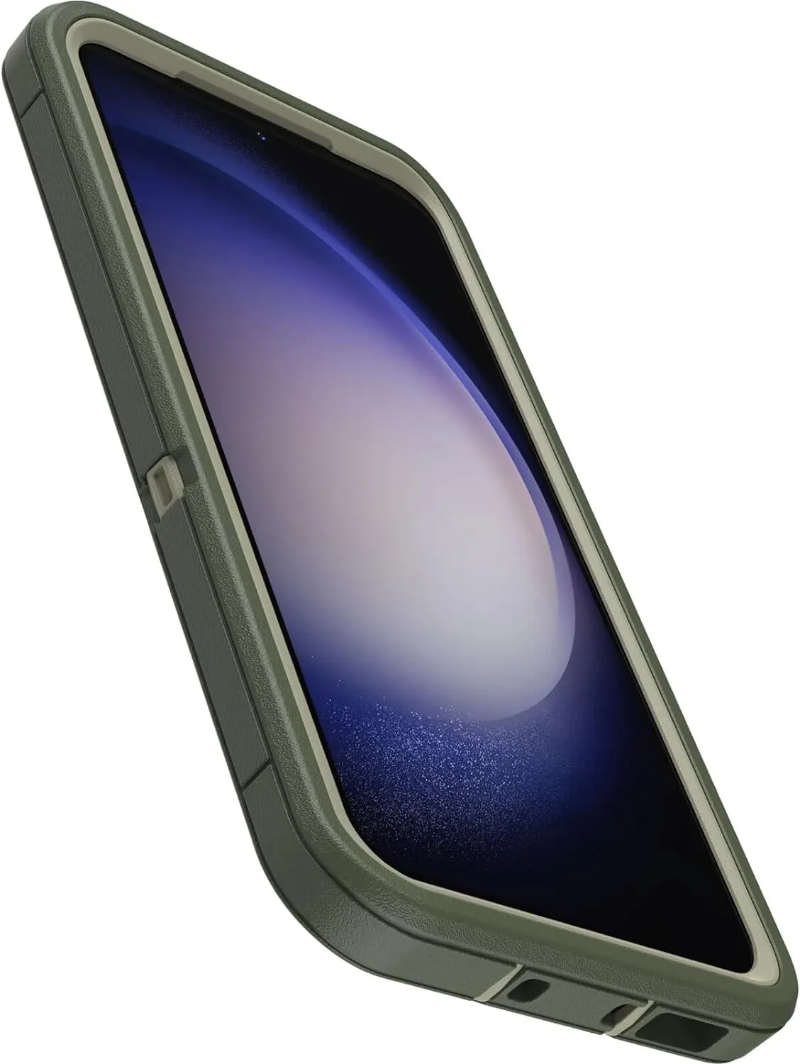 OtterBox Galaxy S23 (Only) - Defender Series Case - Lichen The Trek (Green), Rugged & Durable - with Port Protection - Case Only - Microbial Defense Protection - Non-Retail Packaging