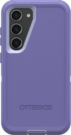 OtterBox Galaxy S23 (Only) - Defender Series Case - Mountain Majesty (Purple) - Rugged & Durable - with Port Protection - Case Only - Non-Retail Packaging