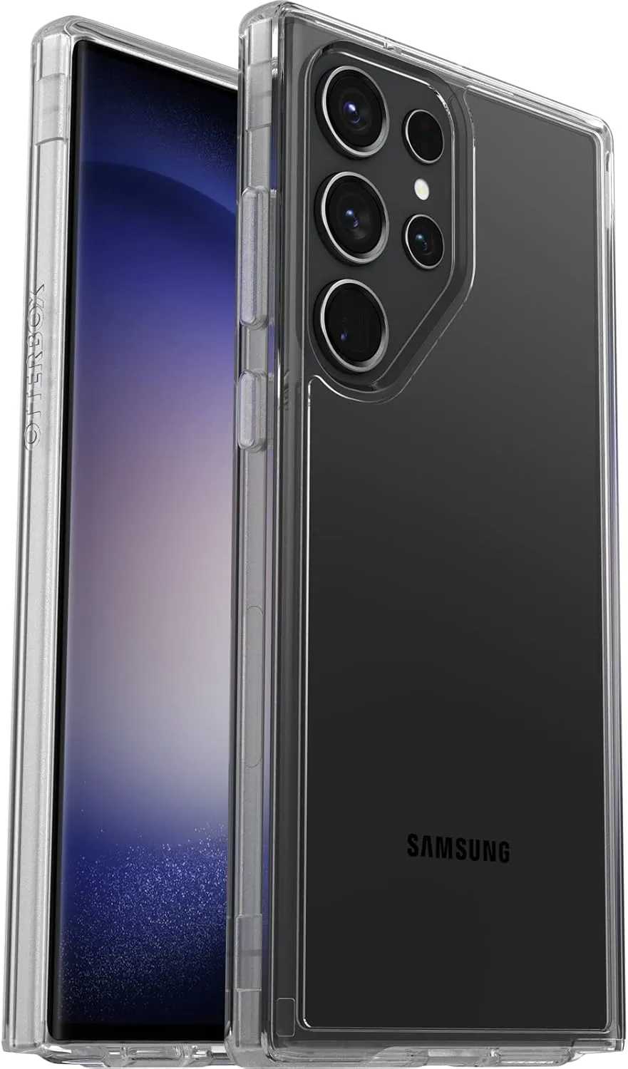 OtterBox Galaxy S23 Ultra Symmetry Series Case - Clear, Ultra-Sleek, Wireless Charging Compatible, Raised Edges Protect Camera & Screen