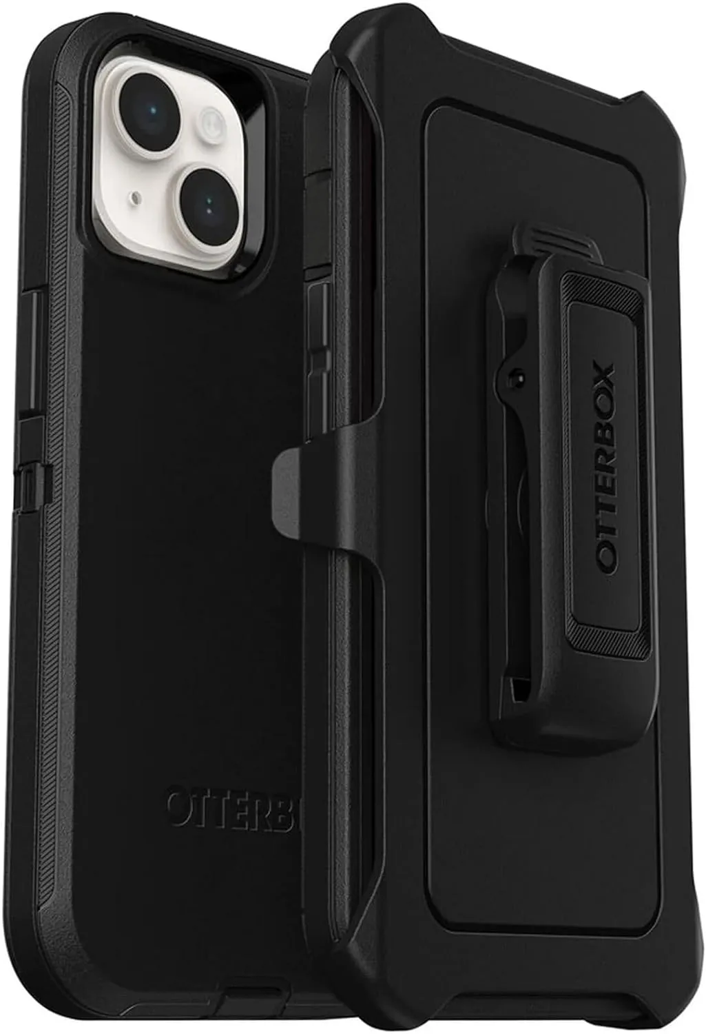 OtterBox iPhone 14 & iPhone 13 (Only) - Defender Series Case - Black - Rugged & Durable - with Port Protection - Includes Holster Clip Kickstand - Non-Retail Packaging