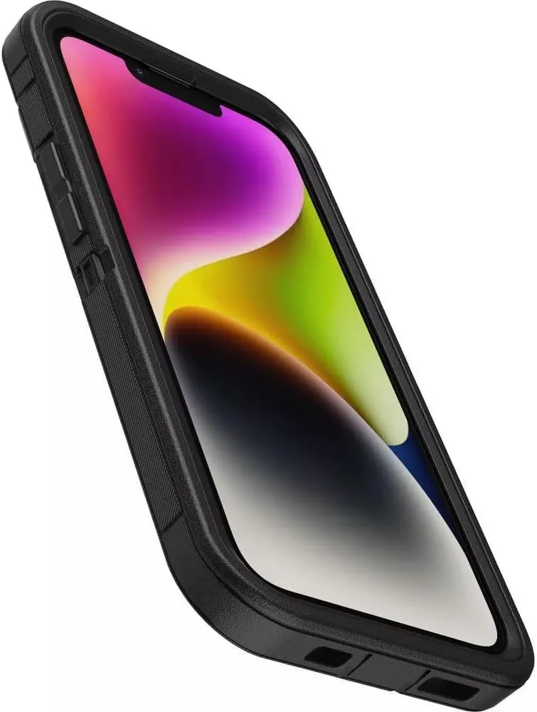 OtterBox iPhone 14 & iPhone 13 (Only) - Defender Series Case - Black - Rugged & Durable - with Port Protection - Includes Holster Clip Kickstand - Non-Retail Packaging