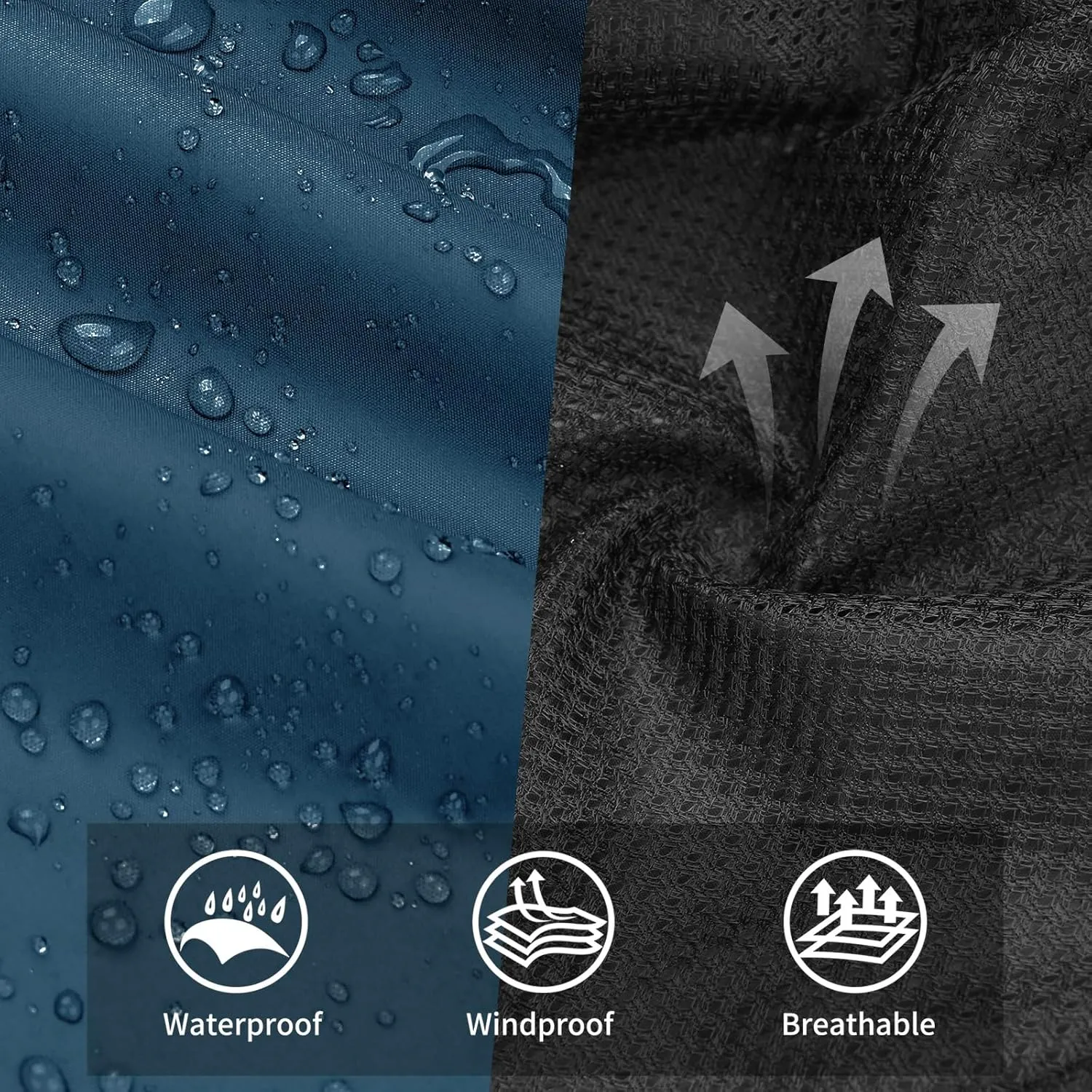 Ourcan Rain Pants Women Waterproof Pants Lightweight Breathable Hiking Cycling Outdoor with Pocket