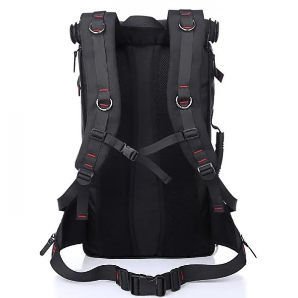 Outdoor 40L Large Capacity Oxford Backpack Multifunctional Bag for Camping Hiking Climbing Travelling Black