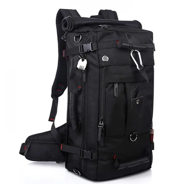 Outdoor 40L Large Capacity Oxford Backpack Multifunctional Bag for Camping Hiking Climbing Travelling Black