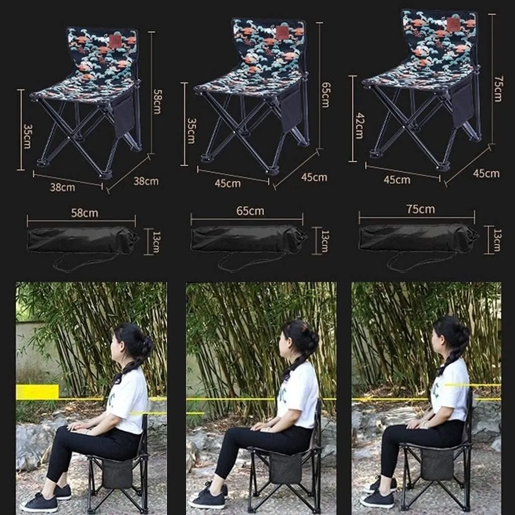 Outdoor Camp Chair Garden Chairs Outdoor Portable Camping Chair Sketching Director's Seater Beach Hiking Fishing BBQ s