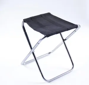Outdoor Mini Folding Fishing Chair Lightweight Picnic Camping Chair Foldable Aluminium Cloth Portable for Fishing Travel Hiking