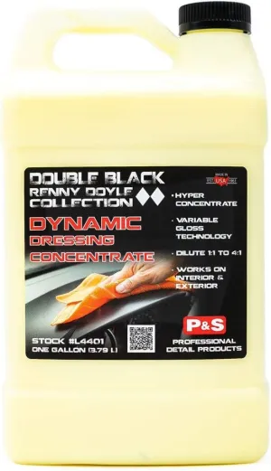 P & S Professional Detail Products Dynamic Dressing Hyper Concentrate – Versatile Tire, Trim & Engine Dressing – Adjustable Gloss Finish & UV Protection - 1 Gallon