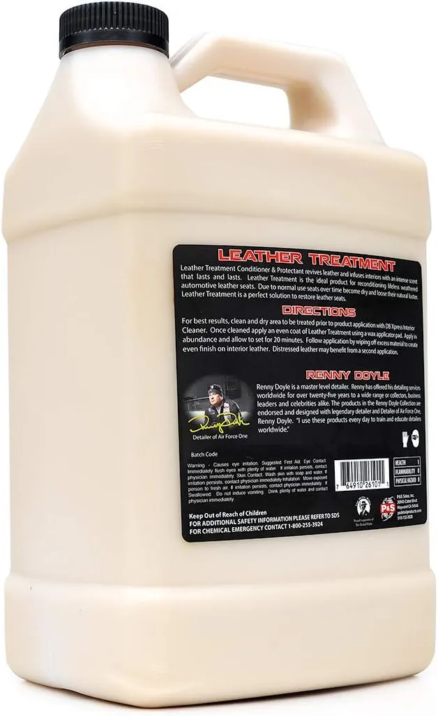 P & S Professional Detail Products – Premium Leather Conditioner & Protectant – Revives & Reconditions Leather – UV Protection & Intense Leather Scent - 1 Gallon