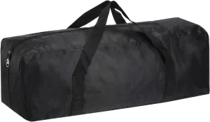 PATIKIL 26" Camp Chair Replacement Bag, Medium Storage Duffle Bag Waterproof Moving Bag with Zipper Foldable Canvas Tote Bag for Travel Camping, Black (26"x7.8"x8.7")