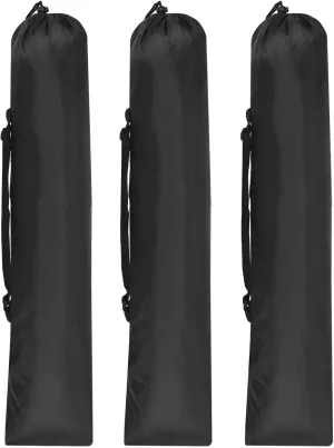 PATIKIL 38x10 Inch Camp Chair Replacement Bag, 3 Pack Nylon Folding Camping Chair Carry Bag Tripod Case Bag with Handle for Outdoor Camping, Black