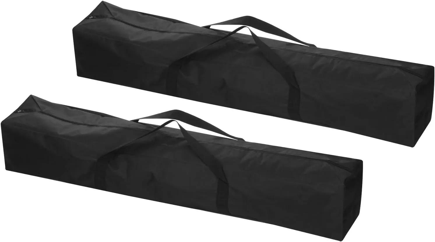PATIKIL 51 Inch Camp Chair Replacement Bag, 2 Pack Nylon Folding Carrying Storage Bag for Beach With Large Zipper Shoulder Strap for Camping Travel, Black