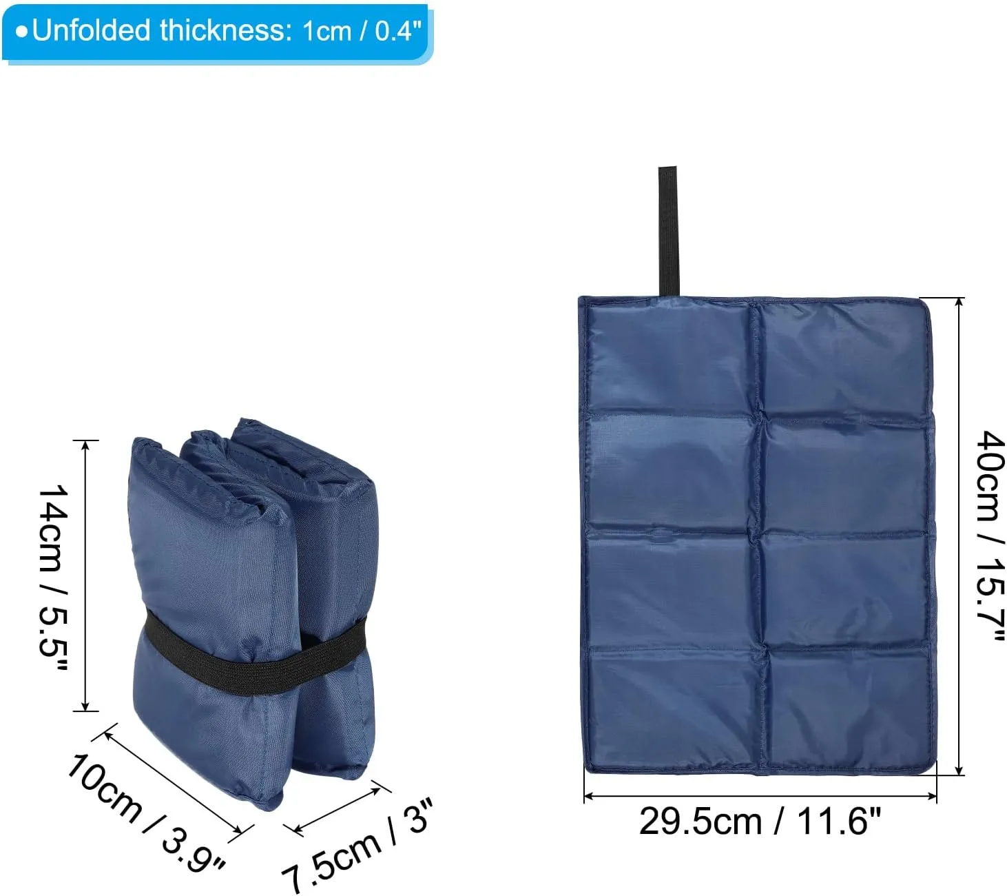 PATIKIL Foldable Hiking Seat Pad Cushion Sitting Pads Foam Mat Ultralight Waterproof for Outdoor Camping Picnic Stadium