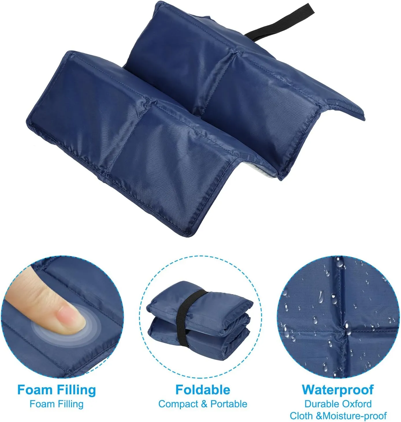PATIKIL Foldable Hiking Seat Pad Cushion Sitting Pads Foam Mat Ultralight Waterproof for Outdoor Camping Picnic Stadium