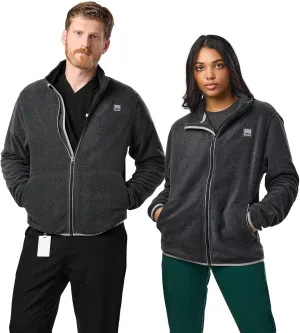 Peelz Jamie Polar Fleece Jacket for Men & Women - Full Zip Unisex Long Sleeve, Soft Fabric & 2 Pockets, Comfort Fit