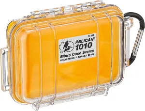 Pelican iPhone 4 Bumper Case - 1010 Micro, Yellow/Clear, Water Resistant, Plastic