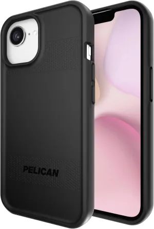 Pelican Protector iPhone 16e (2025) / 15/14 / 13 Case [Compatible with MagSafe] Magnetic Phone Case with 16ft Military-Grade Drop Protection - Heavy Duty Cover for iPhone 16e (2025) - Black