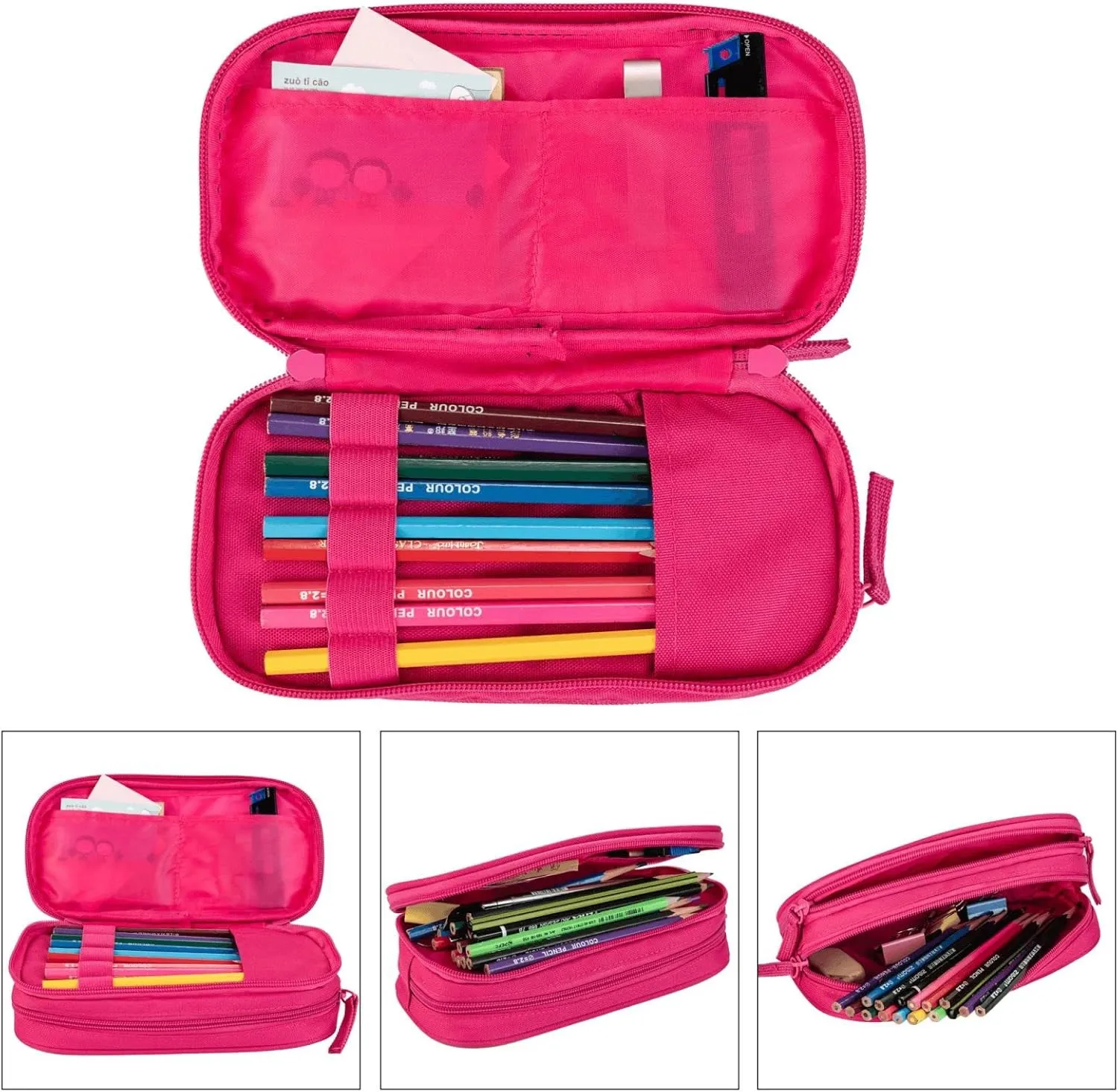 Penguins On The Iceberg Pencil Case Large Capacity Pencil Pouch Pen Bag, Stationery Pouch Pen Case for Office