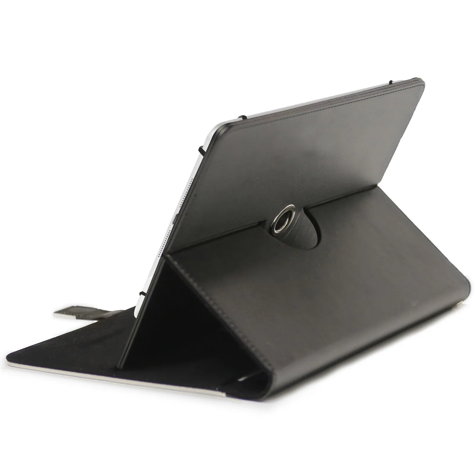 Personalised Sony Universal Leather Tablet Case With Blue and Pink Gold Marble