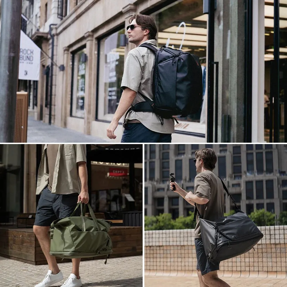 PGYTECH OneMo Travel Backpack (35L) Versatile Camera & Drone Gear Bag with 3-in-1 Carrying Mode, Laptop Compartment, Quick-Access Pockets, Tripod Holder, Anti-Lost Apple AirTag Pocket & Anti-Theft Zippers for Photography & Travel