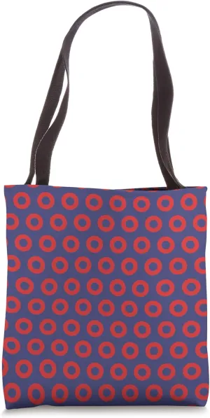 Phish Style Fishman Donut Pattern Tote Bag