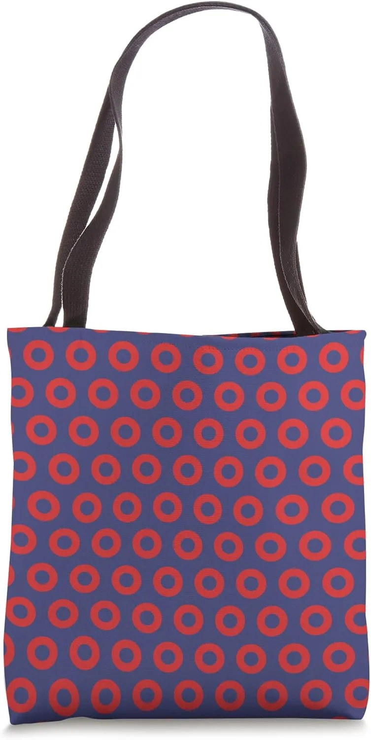 Phish Style Fishman Donut Pattern Tote Bag