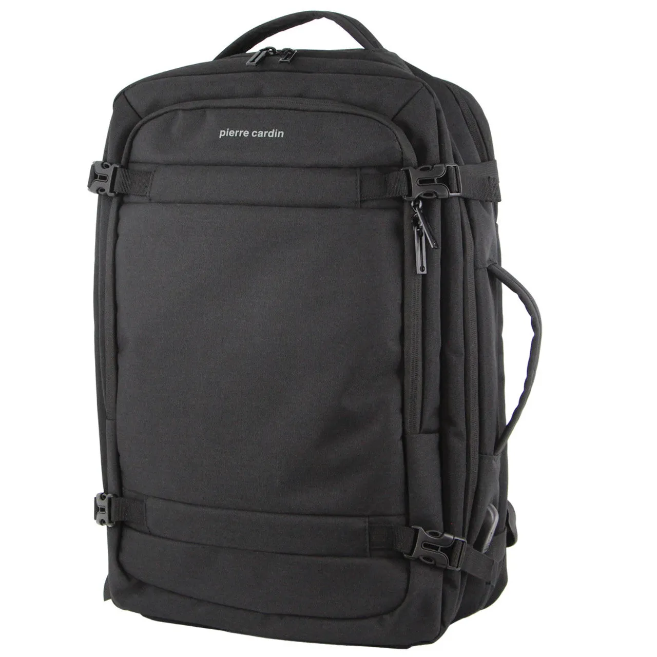 Pierre Cardin Black Nylon Travel and Business Backpack PC3626