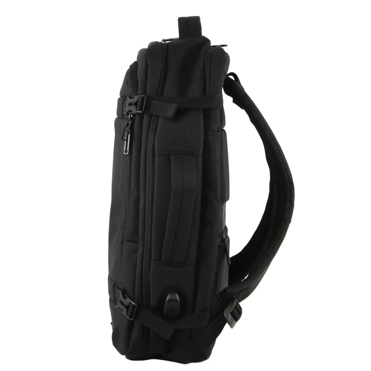 Pierre Cardin Black Nylon Travel and Business Backpack PC3626