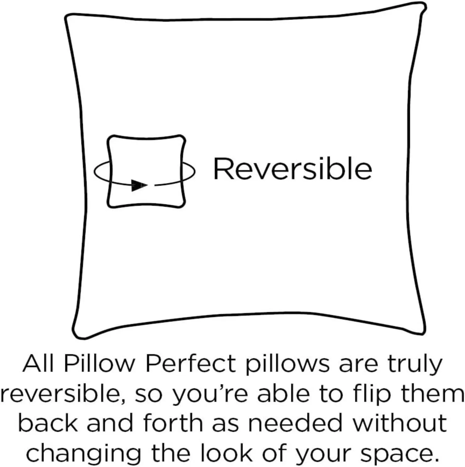 Pillow Perfect Paisley Indoor/Outdoor Chairpad with Ties, Reversible, Tufted, Weather, and Fade Resistant, 15.5" x 16", Blue/Brown Tamara Quartz, 2 Count