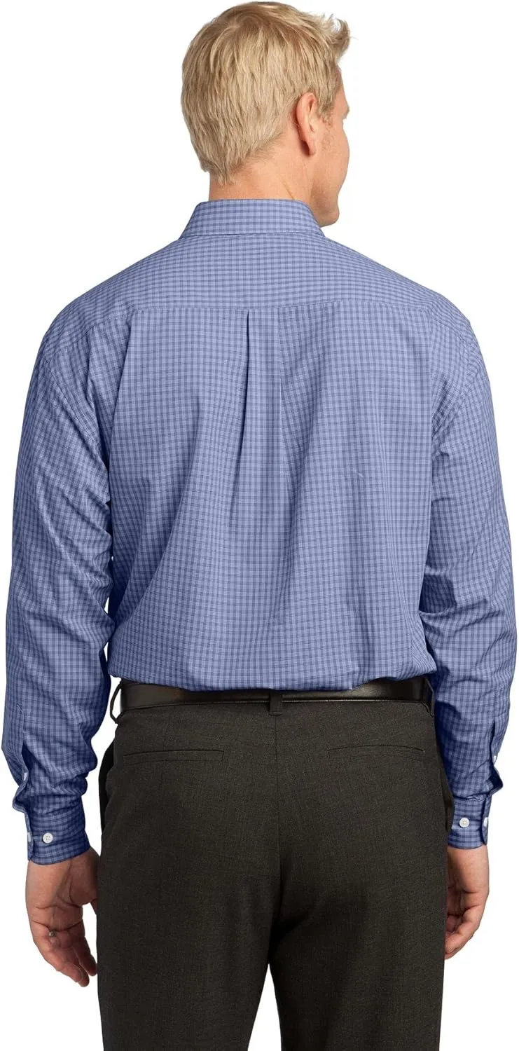 Port Authority Men's Plaid Pattern Easy Care Shirt