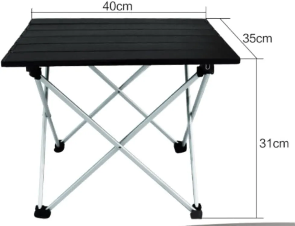 Portable Beach Table Camping Folding Table Portable Lightweight Table Fold Up Aluminum Alloy Folding Camping Table