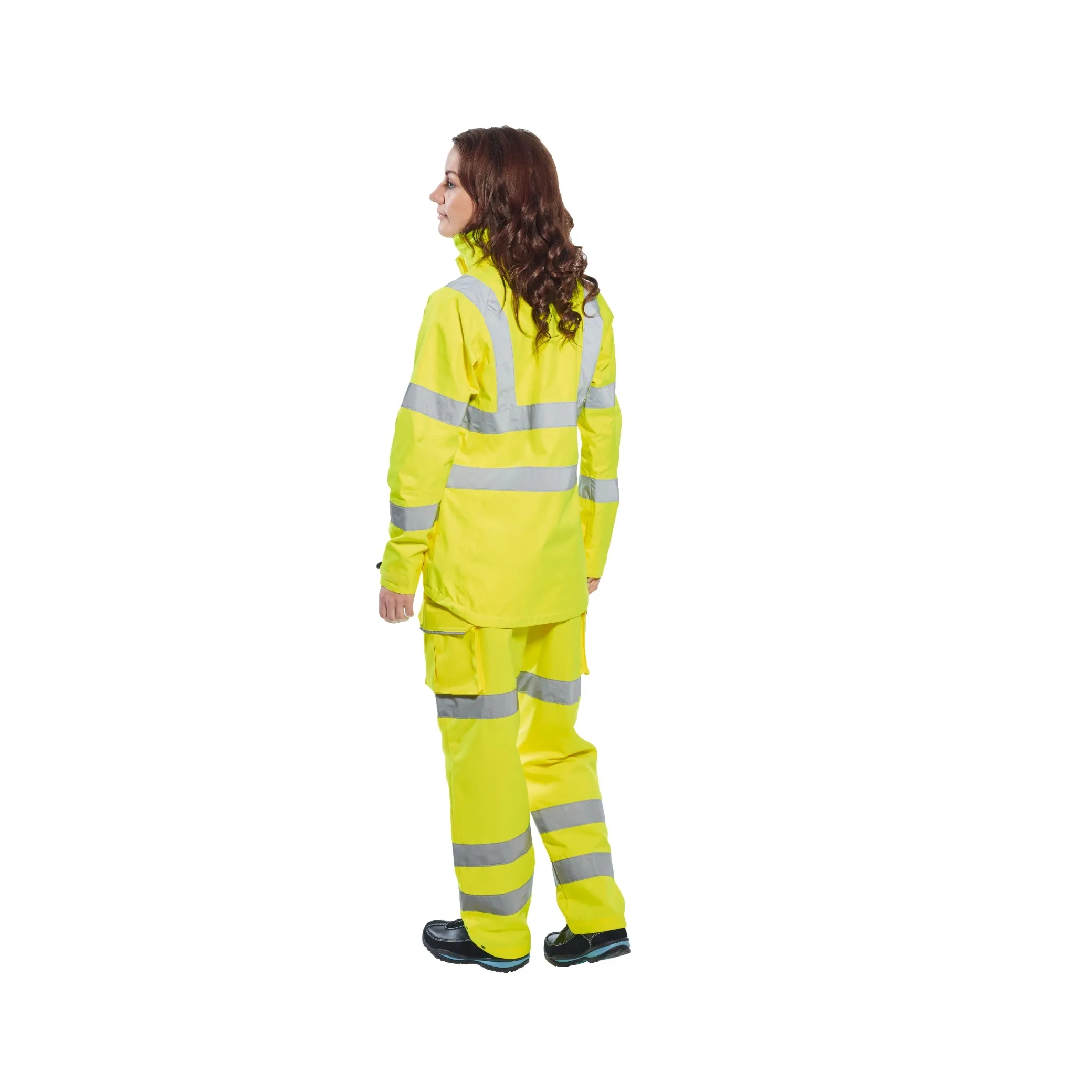 PORTWEST® Womens Hi Vis Waterproof Rain Jacket - ANSI Class 3 - LW70