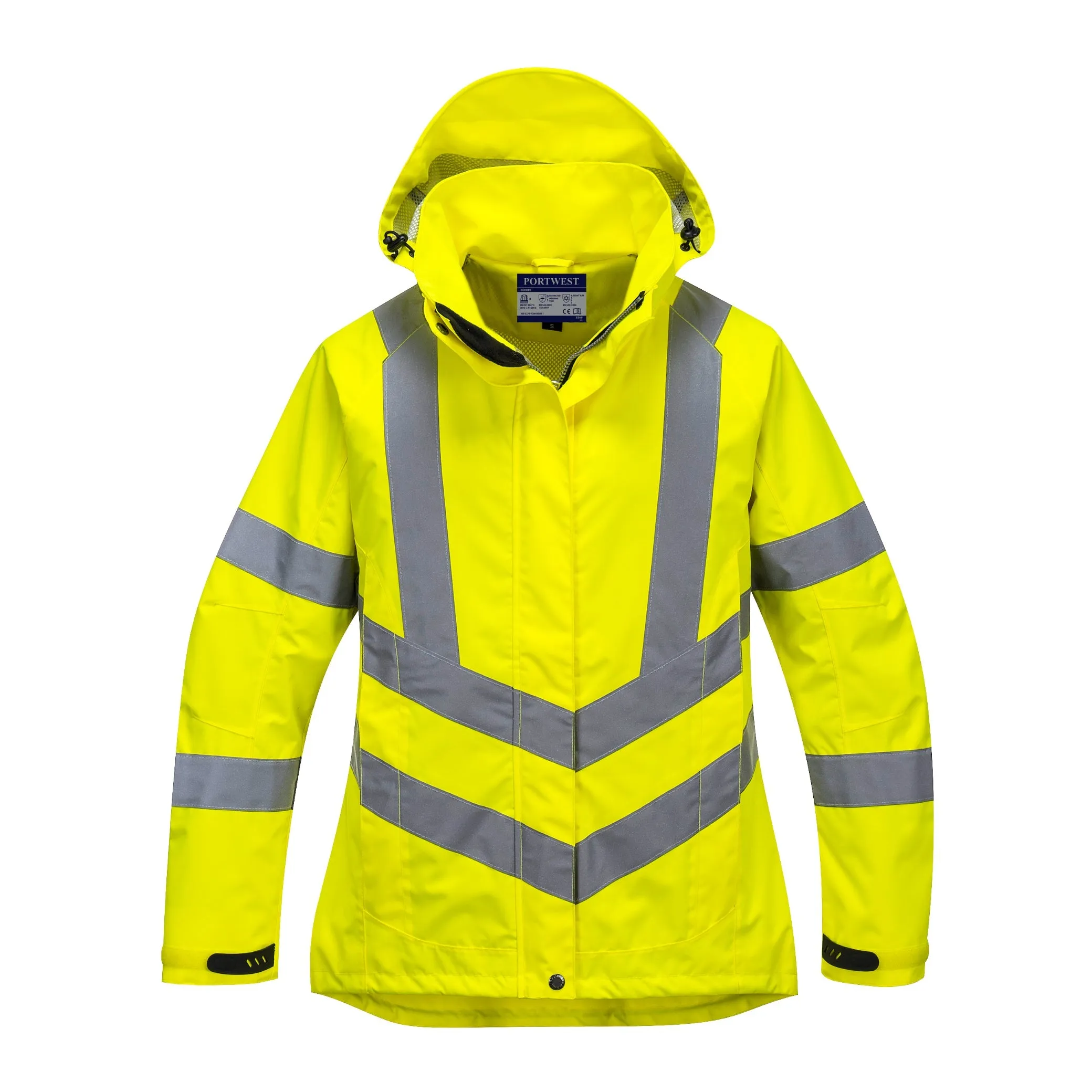 PORTWEST® Womens Hi Vis Waterproof Rain Jacket - ANSI Class 3 - LW70