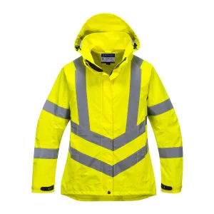 PORTWEST® Womens Hi Vis Waterproof Rain Jacket - ANSI Class 3 - LW70