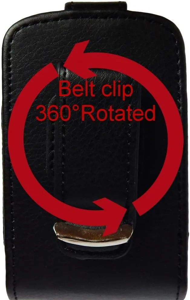 Premium Classic Style Pouch case with Belt Clip for Medtronic Minimed Insulin Pump (US Version) (Black/vertical/1/HL)