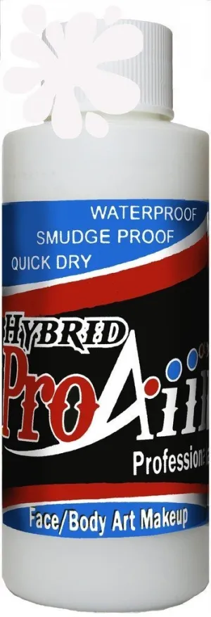 ProAiir Face and Body Painting Makeup - 8oz (240ml) White