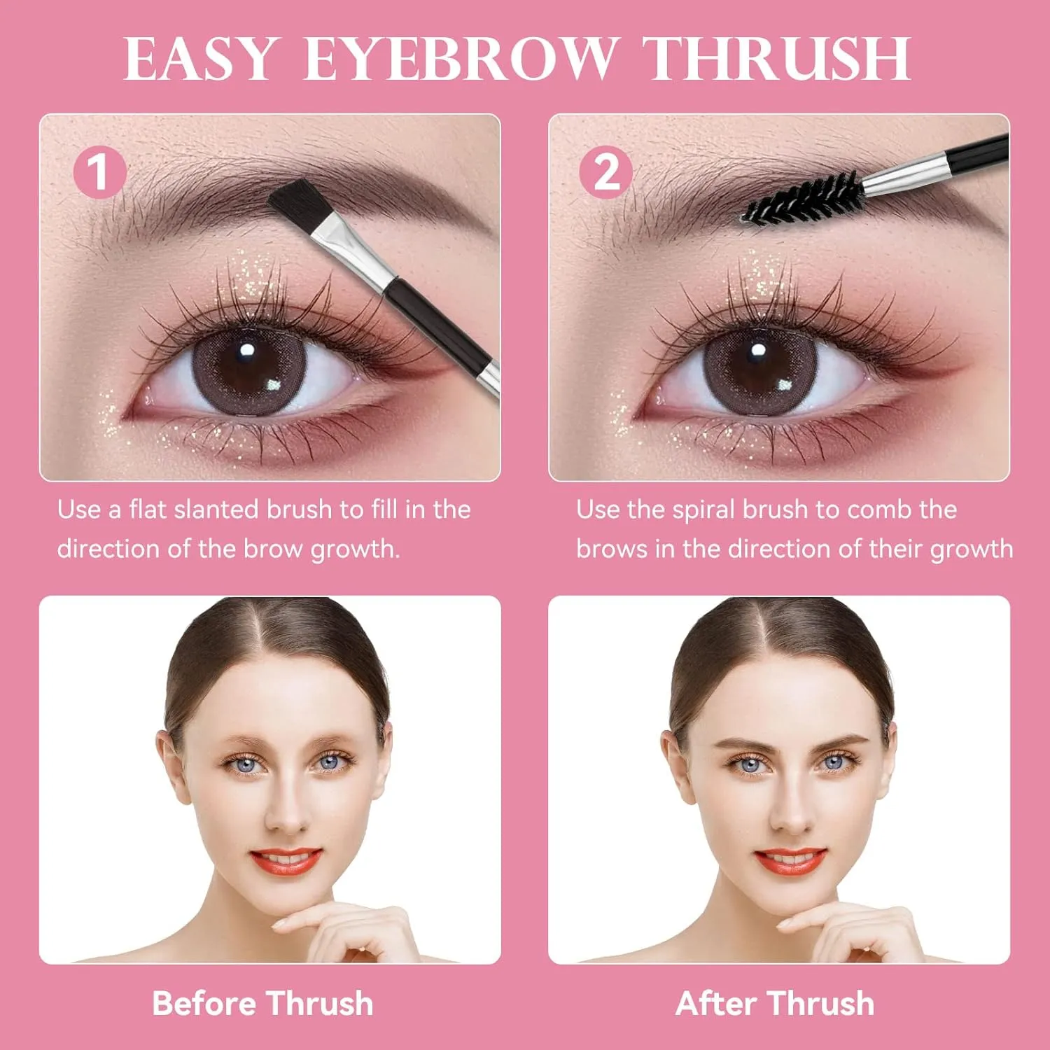 Professional Tweezers 6 Pieces for Women Men Stainless Steel Tweezers with Leather Case