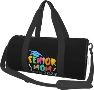 Proud Mom Class Of 2027 Graduate Duffel Bag Gym Bag Travel Sports Tote Large Foldable Beach Swim Yoga9