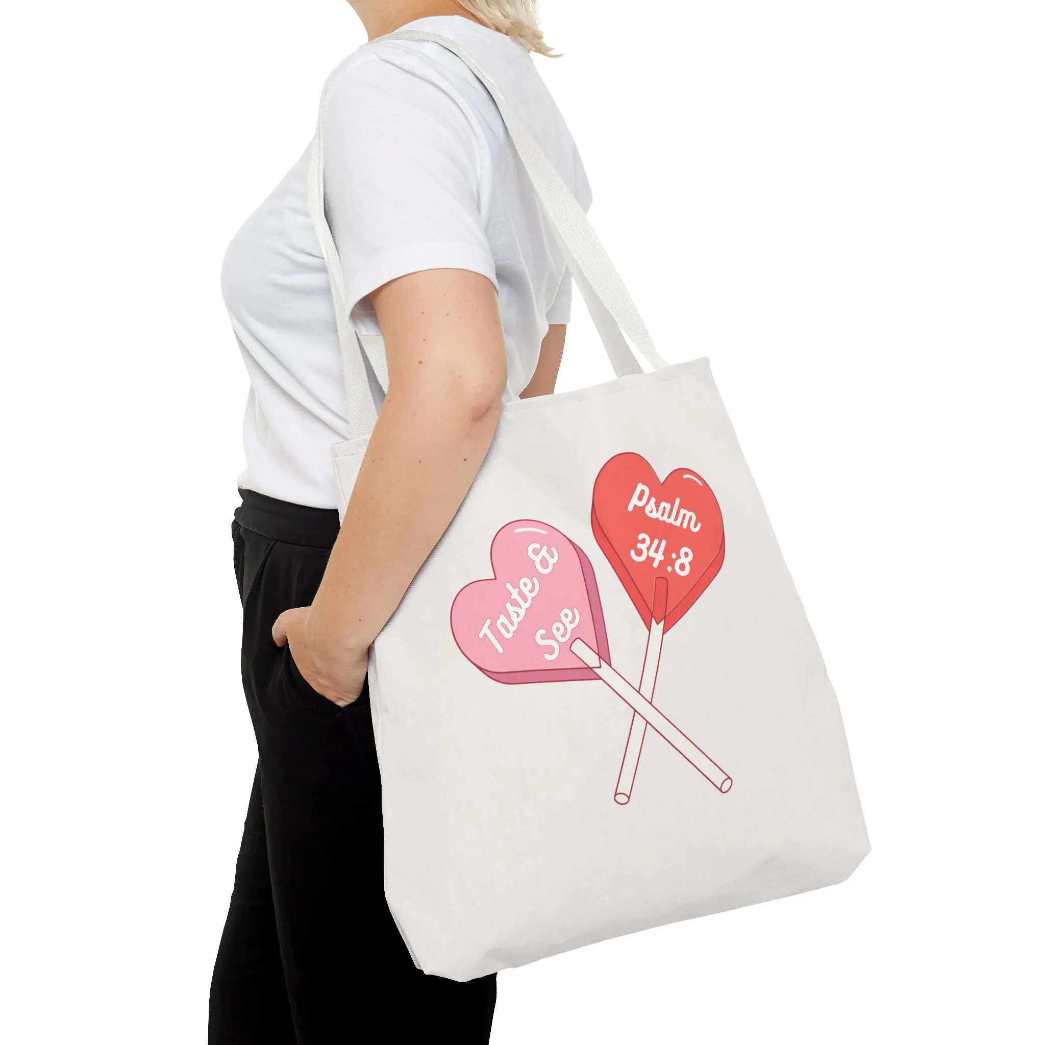 Psalms 34:8 Tote Bag