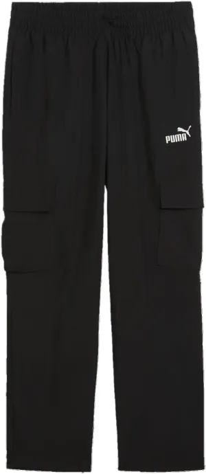 Puma Essential No.1 Logo Woven Cargo Pants - Men's (Black/White)