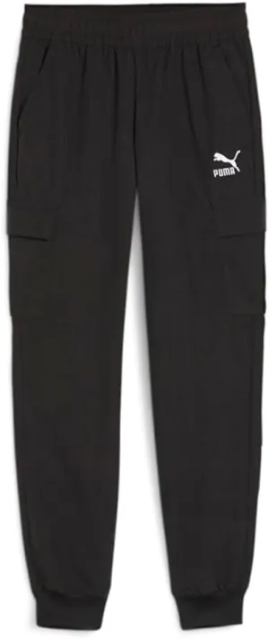 PUMA Kids Boys Classics Woven Cargo Pants Casual - Black - Size M