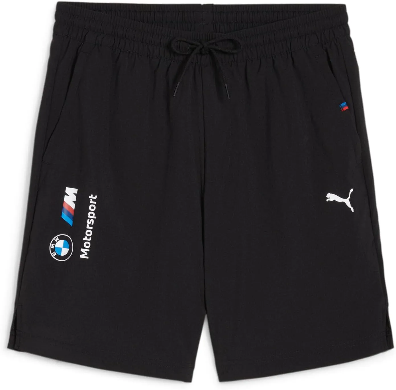 PUMA Men's Standard BMW M Motorsport Essentials Woven 7" Shorts, Black-ss24, L