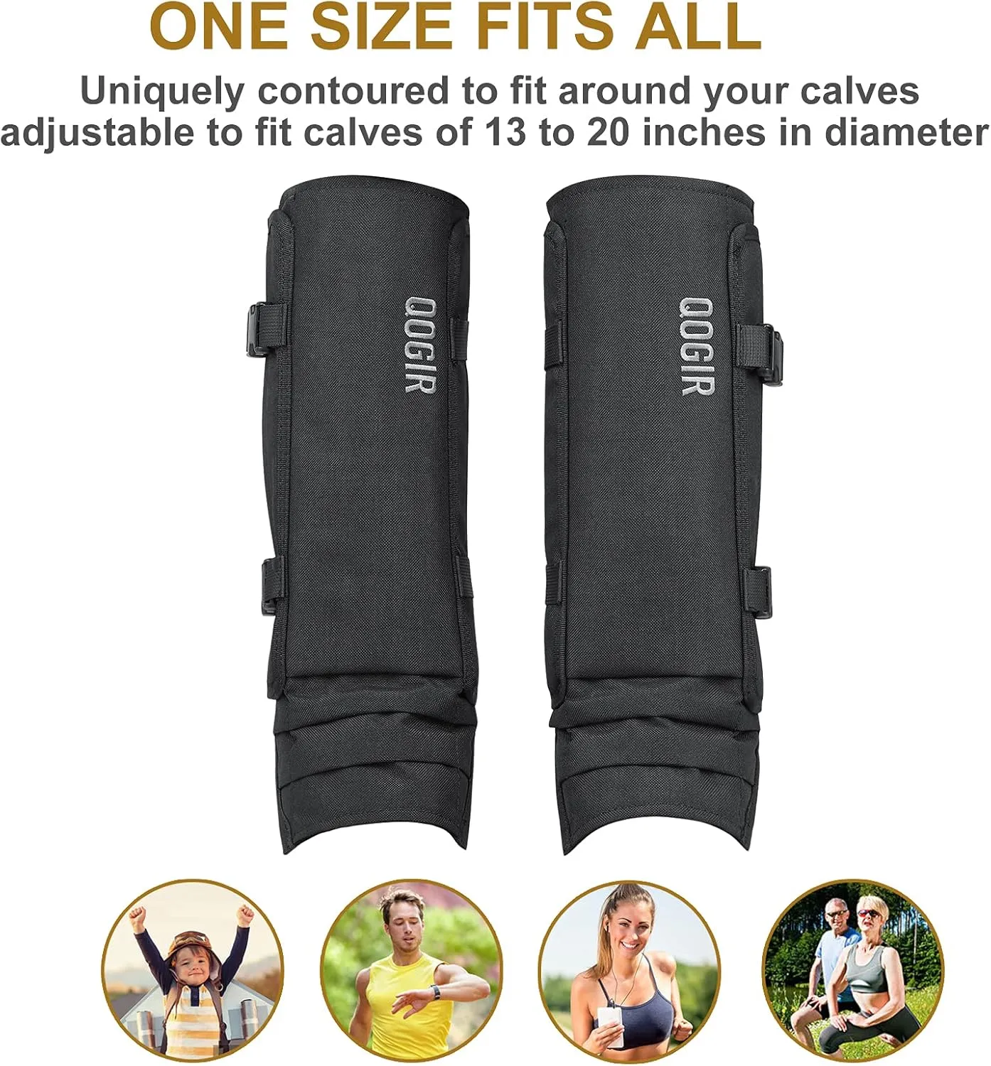 QOGIR Snake Gaiters for Hunting: Durable Snake Guards, Snake Gaiter Leggings for Men & Women, Snake Bite Protection for Lower Legs, Snake Proof Gaiters with Adjustable Size