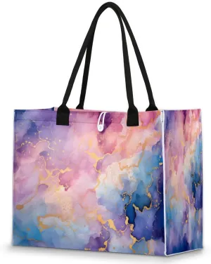 QsirBC Abstraction Classic Pattern Tote Bag for Women Shoulder Bags with Pockets Handbags Purses Large Totes